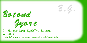 botond gyore business card